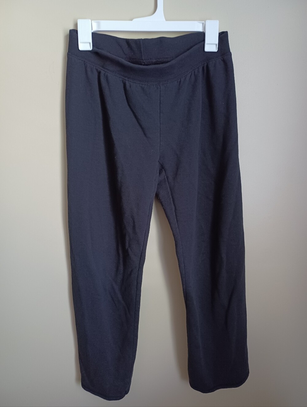 Women's Size S Hanes Polyester Cotton Black Heavy Pants Bottoms Cozy Clothes